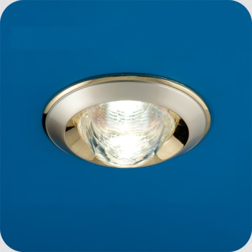 Светильник встраиваемый Италмак Ice 51 1 24 MR16 65мм/50Вт огран стекло/золото никель картинка 